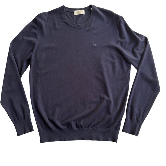 Scotch & Soda Amsterdam Core Crewneck Pullover Sweater Mens Size XL Night Blue - Picture 4 of 12